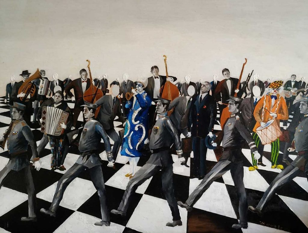 huile sur bois 65x50